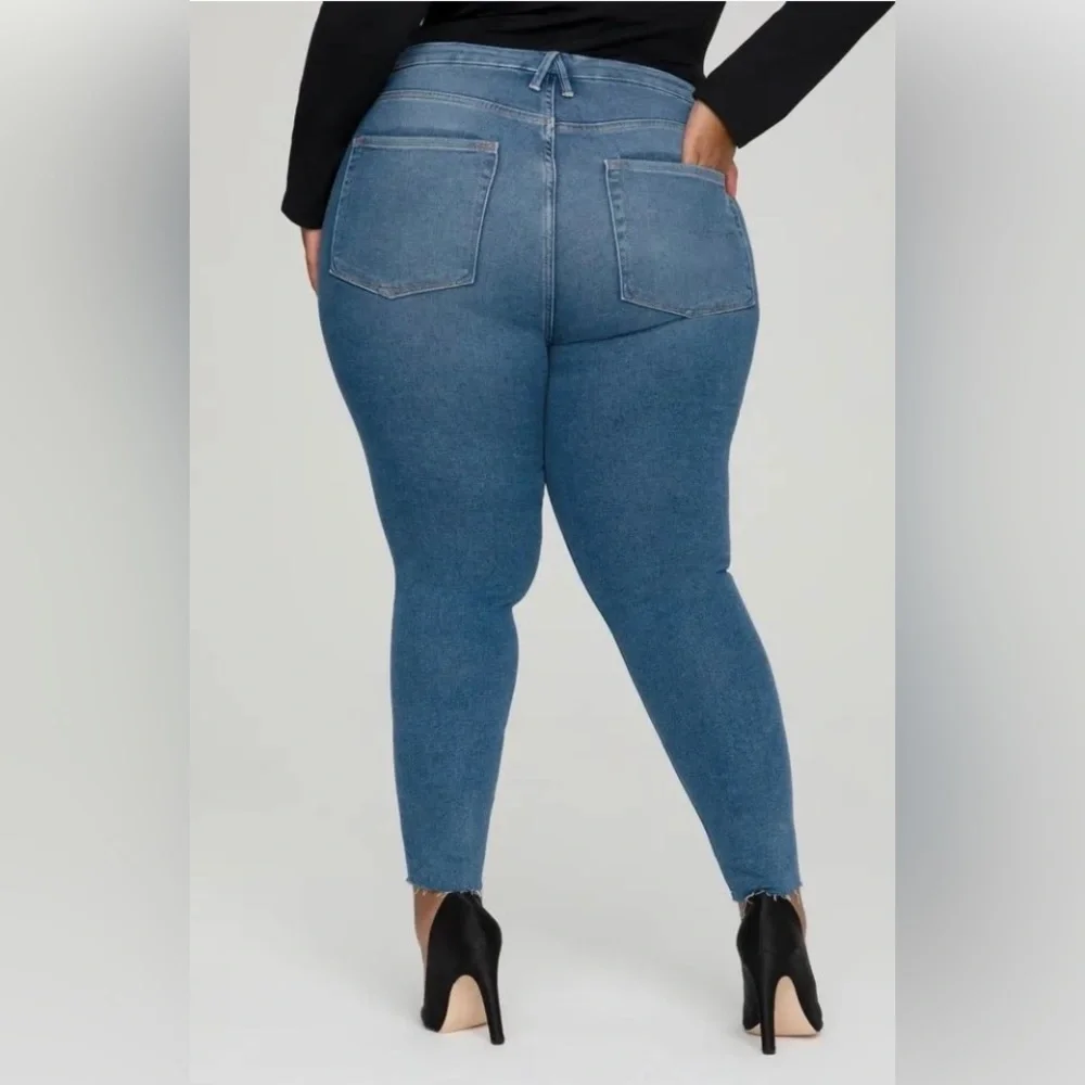 GOOD AMERICAN Good Legs High Waist Skinny Jeans Size 16 - Picture 6 of 14